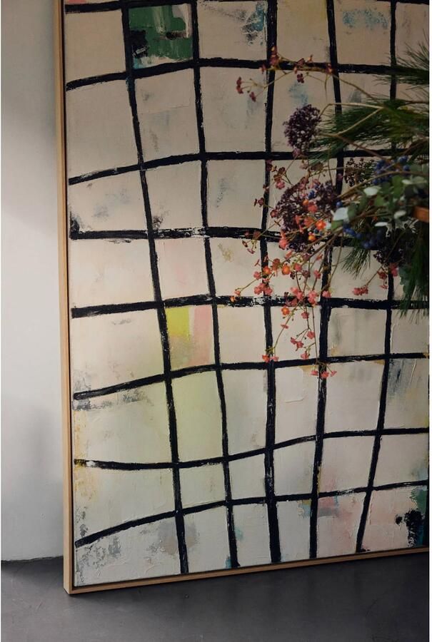 HKLIVING schilderij zwart (131x5x163 cm) - Foto 3