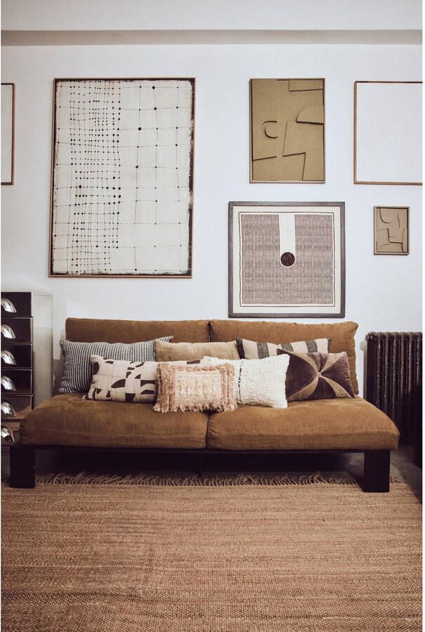 HKLIVING Velvet Sierkussen 30 x 50 cm Brown