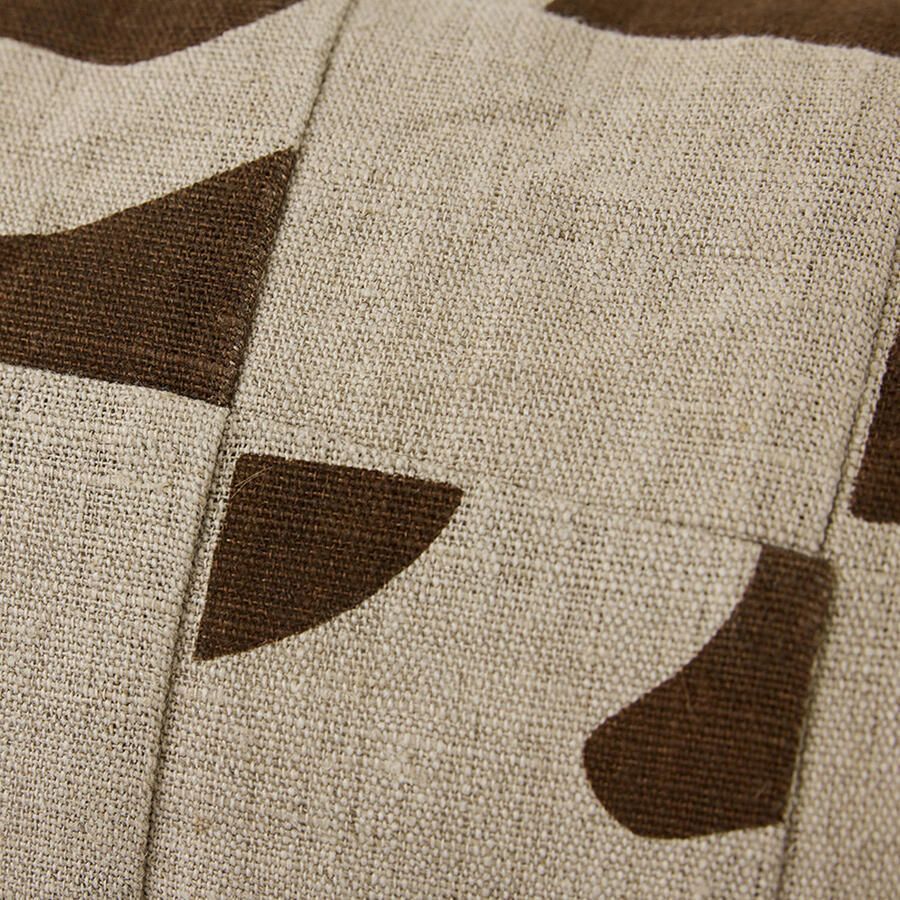 HKLIVING Natural Sierkussen 30 x 70 cm Patched