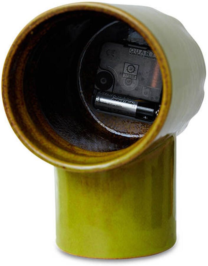 HKLIVING Retro Ceramics Tafelklok Olive - Foto 2