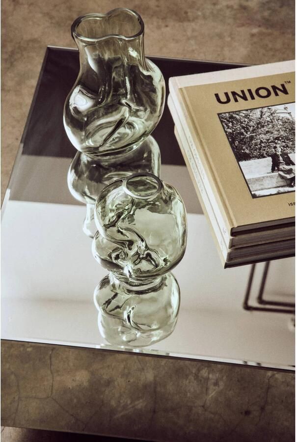 HKLIVING Gleam Glass Vaas Small Olive - Foto 4