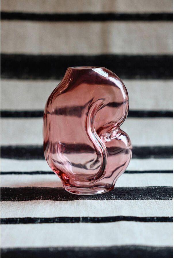 HKLIVING Gleam Glass Vaas Small Rose - Foto 3