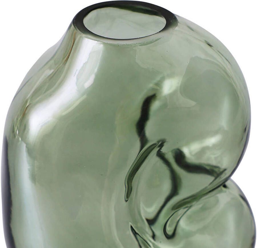 HKLIVING Gleam Glass Vaas Small Olive