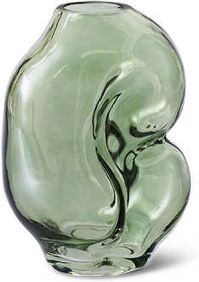 HKLIVING Gleam Glass Vaas Small Olive