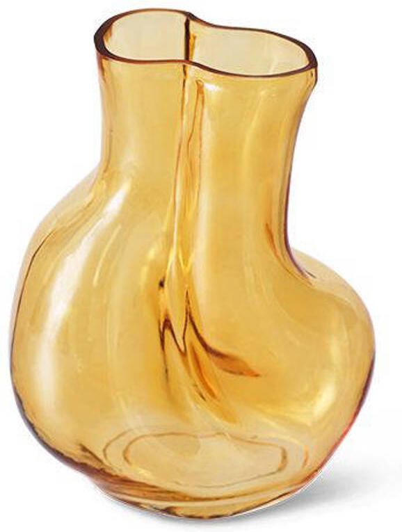 HKLIVING Gleam Glass Vaas Medium Amber