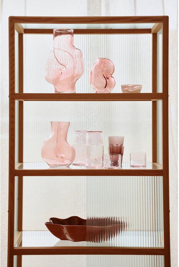 HKLIVING Gleam Glass Vaas Medium Rose