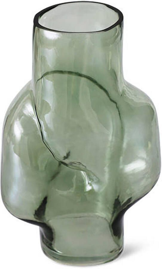 HKLIVING Gleam Glass Vaas High Olive - Foto 2