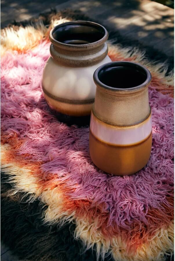 HKLIVING vloerkleed Downtown roze en bruin (180x120 cm) - Foto 3