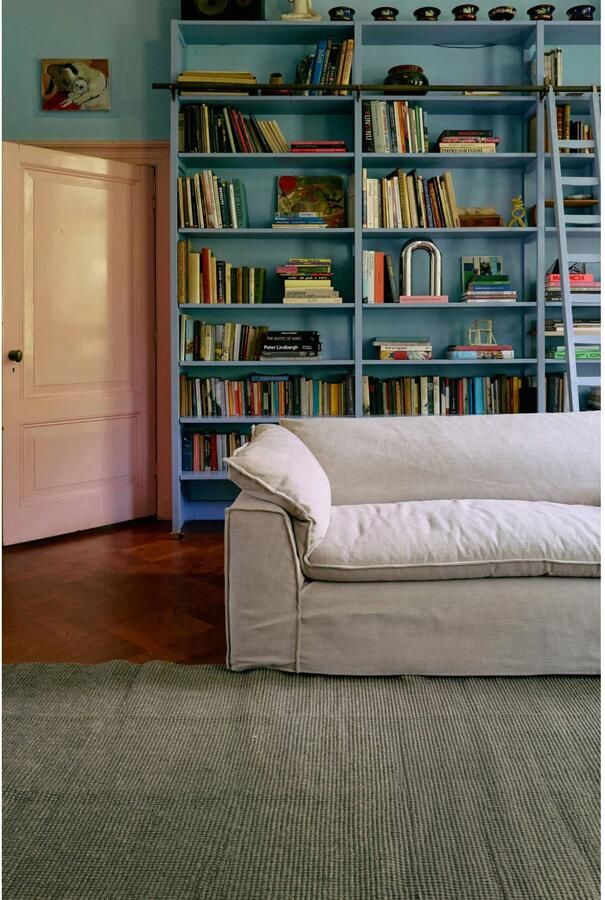 HKLIVING vloerkleed jute groen (340x240 cm) - Foto 3