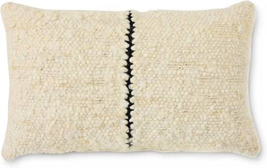 HKLIVING Natural Sierkussen 30 x 50 cm Wool Striped