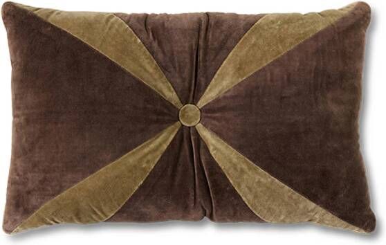 HKLIVING Velvet Sierkussen 30 x 50 cm Brown