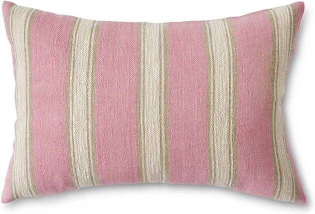 HKLIVING Woven Striped Sierkussen 40 x 60 cm Blush