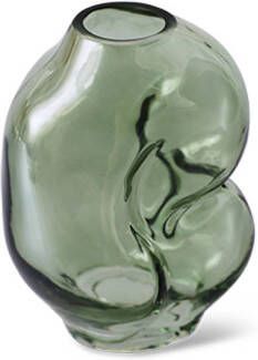 HKLIVING Gleam Glass Vaas Small Olive