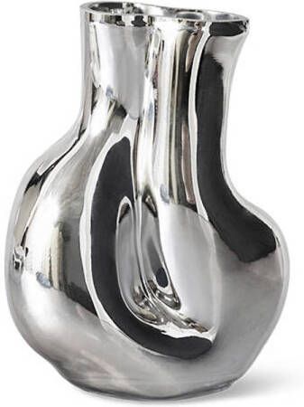 HKLIVING Gleam Glass Vaas Medium Chrome