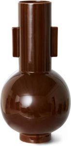 HKliving Ceramic Vaas Maat L Espresso
