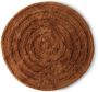 HKliving Round Woolen Vloerkleed Ø 150 cm Mahogany - Thumbnail 1