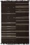 HKLIVING Striped Woolen Kelim Vloerkleed 150 x 240 cm Bruin - Thumbnail 1