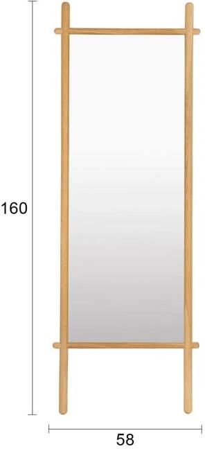 Housecraft Living Solene Spiegel| Passpiegel Staand Hout Naturel - Foto 3