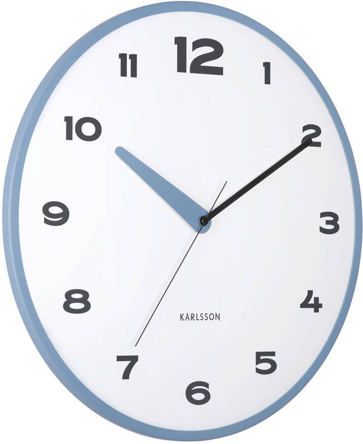Karlsson wandklok Brisk Dome blauw (Ø40 cm)