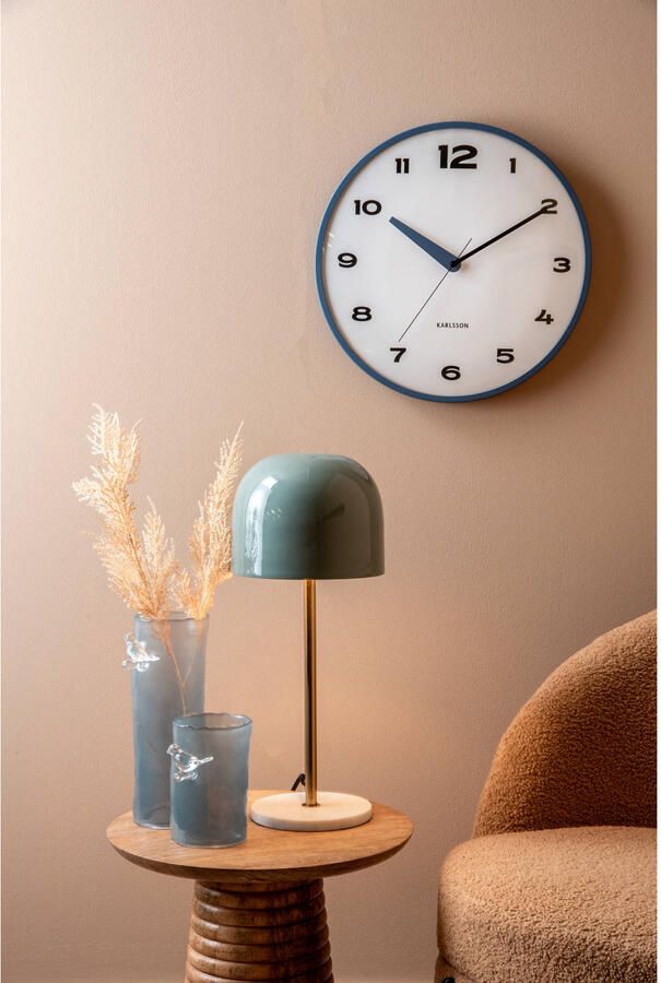 Karlsson wandklok Brisk Dome blauw (Ø40 cm) - Foto 3
