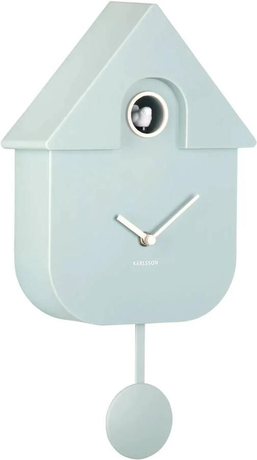 Karlsson Wandklok Modern Cuckoo Blauw 8 5x21 5x41cm - Foto 3