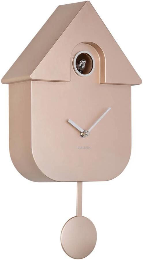 Karlsson Wall Clock Modern Cuckoo Metallic