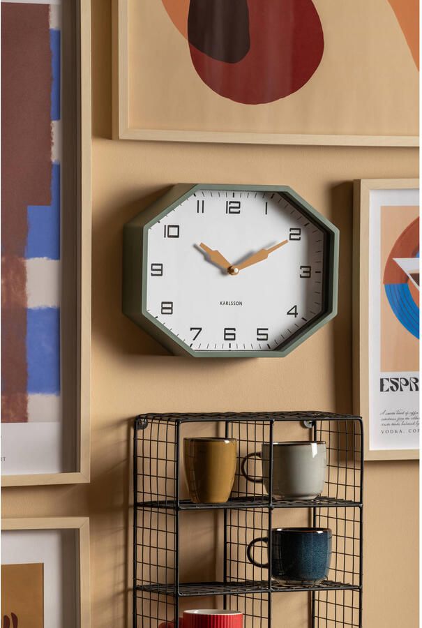 Karlsson wandklok Modern Factory Octagon - Foto 3