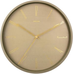 Karlsson Wall clock Belle Numbers metal moss green