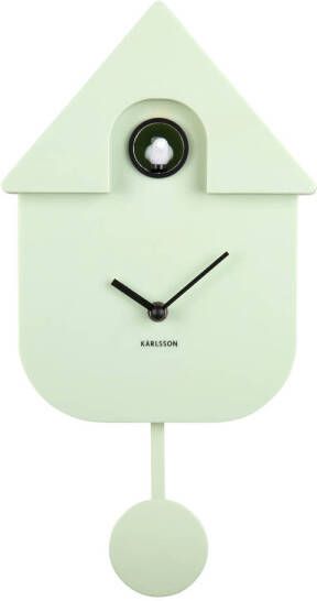 Karlsson wandklok Modern Cuckoo zachtgroen