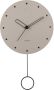 Karlsson Wall clock Studs pendulum wood warm grey - Thumbnail 1