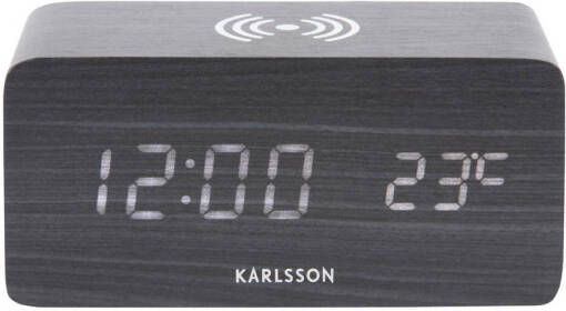Karlsson Alarm Clock Block w. Phone Charger LED