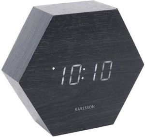 Karlsson Hexagon Wekker 13 x 11 cm