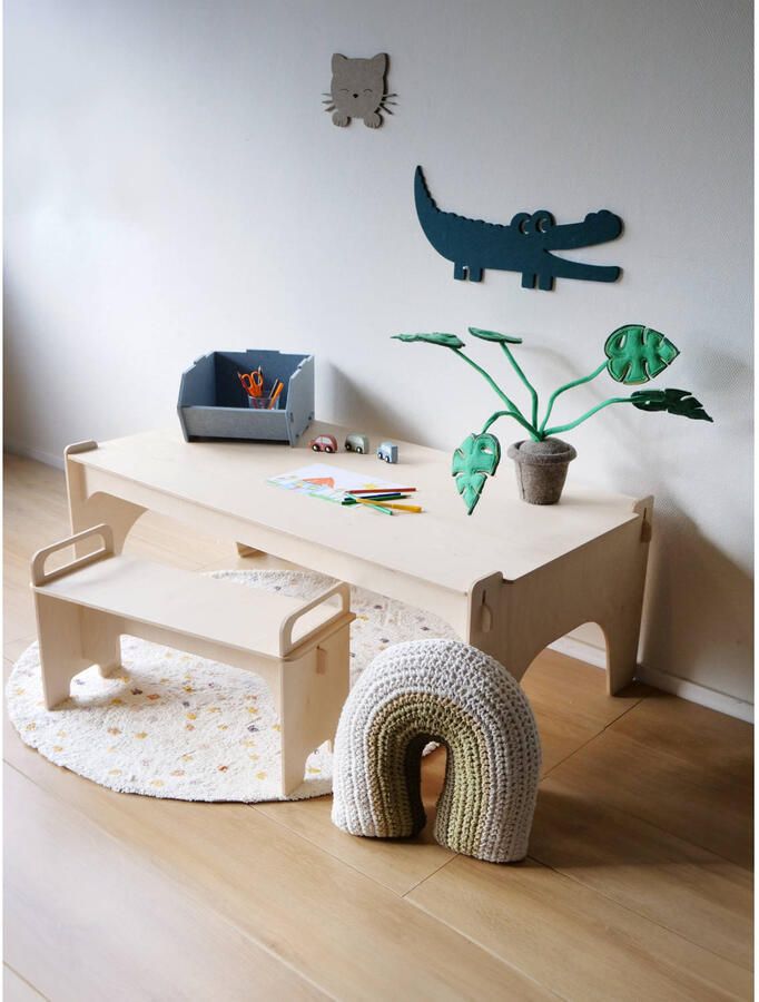 Kidsdepot sierkussen regenboog Ulrika (45x45x10 cm)