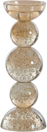 Trendhopper Kandelaar Itinga Glas Bubbel Amber 26 5 Cm