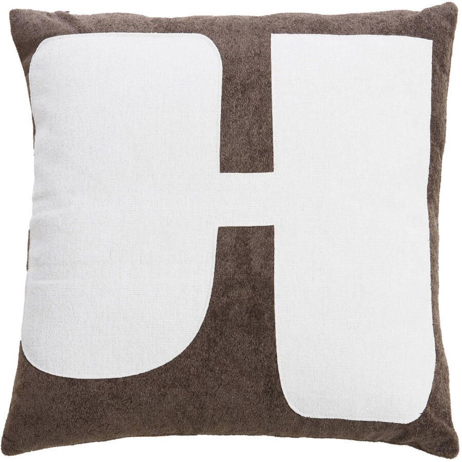 Light & Living sierkussen KEYEN bruin-crÃ¨me (45 x 45 x 10 cm)