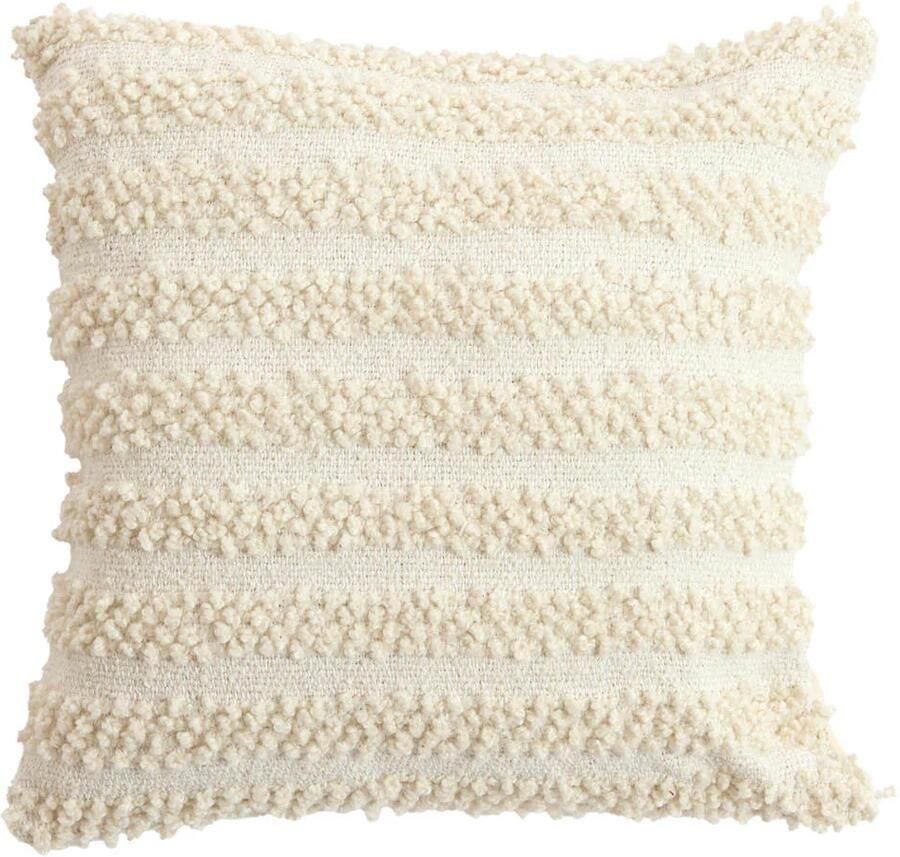 Light & Living sierkussen Maglie crème (45x45 cm)