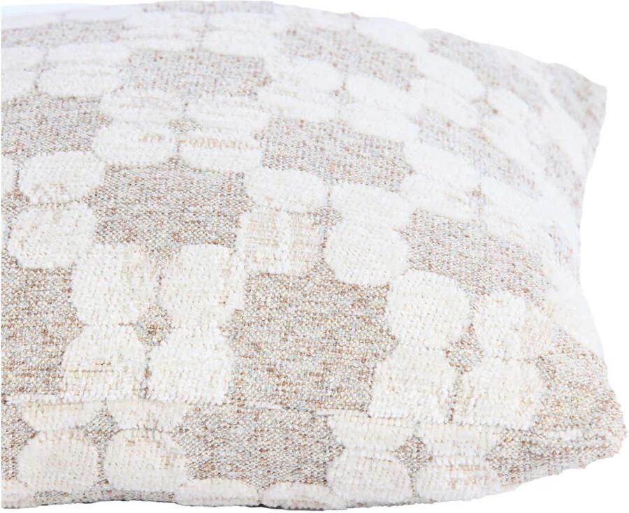 Light & Living sierkussen PUEBLO crème+zand veren gevuld (45x45 cm) - Foto 2