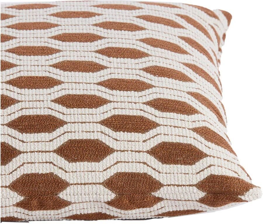 Light & Living sierkussen RENTON brons+crème (45x45 cm) - Foto 2