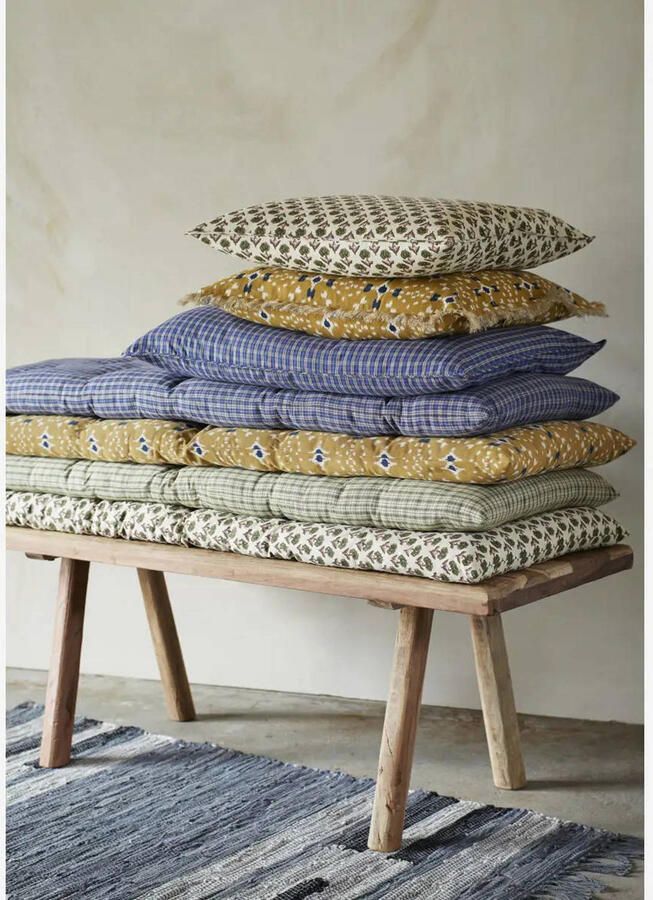 Madam Stoltz matraskussen blauw (45x125x8 cm)