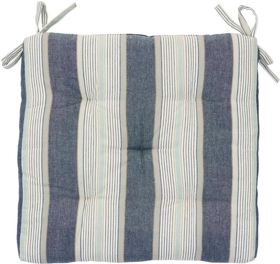 Madam Stoltz sierkussen blauw (45x45 cm)
