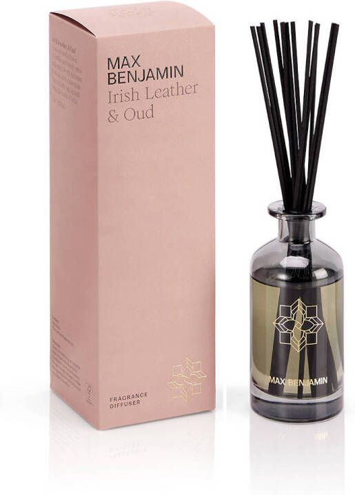 Max Benjamin geurstokjes Irish Leather & Oud 150 ml