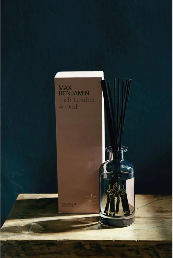 Max Benjamin geurstokjes Irish Leather & Oud 150 ml - Foto 2