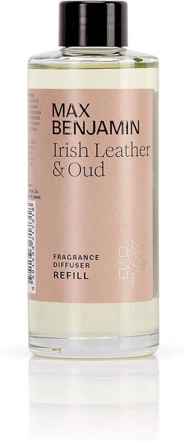 Max Benjamin geurstokjes Refill Irish Leather & Oud 150 ml