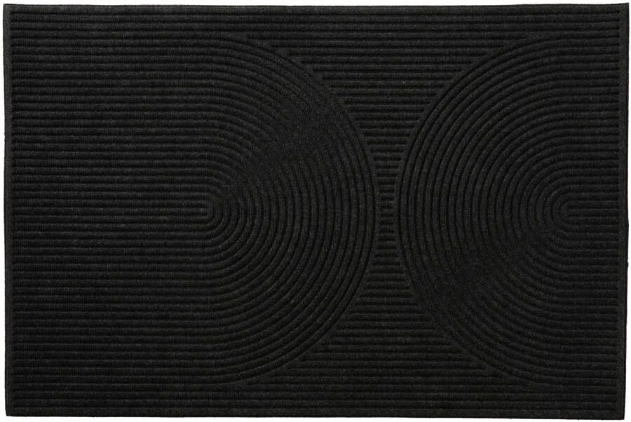 MD Entree deurmat Curves Archy antraciet (120x80 cm)