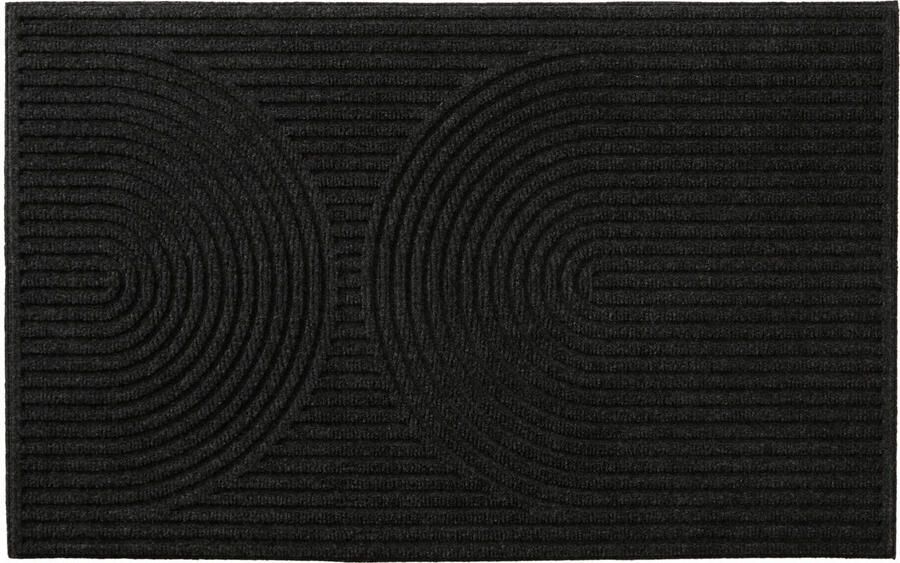 MD Entree deurmat Curves Archy antraciet (80x50 cm)