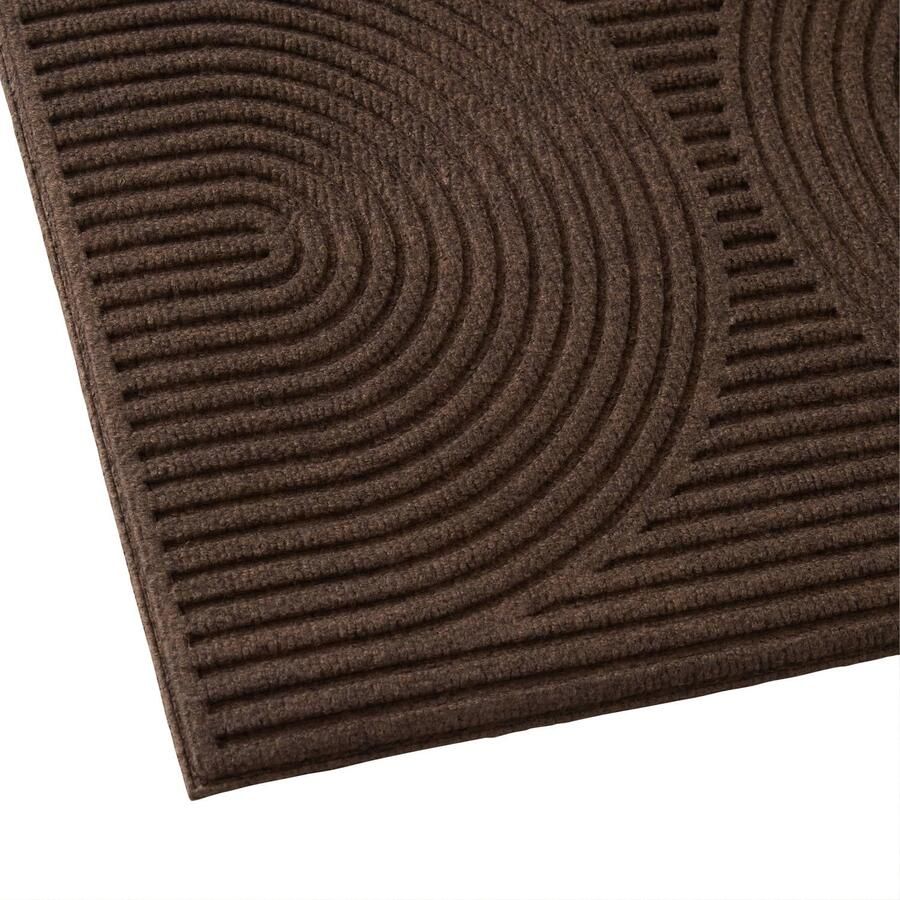 MD Entree deurmat Curves Archy bruin (120x80 cm) - Foto 2