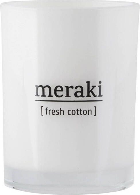 Meraki Geurkaars Fresh Cotton wit groot