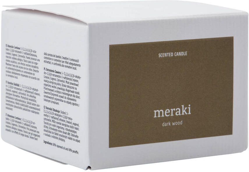 Meraki geurkaars 32u Dark Wood - Foto 3