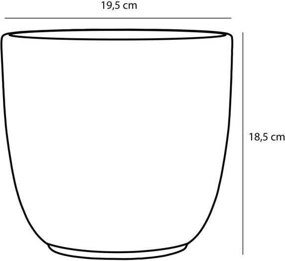 Mica Decorations Bloempot goud keramiek voor kamerplant H18.5 x D19.5 cm plantenpotten