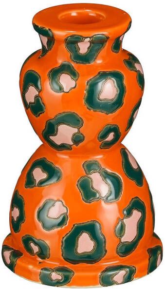 Mica Decorations kandelaar Zarah oranje